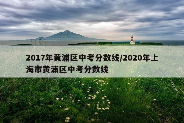 2017年黄浦区中考分数线/2020年上海市黄浦区中考分数线