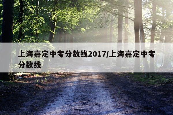 上海嘉定中考分数线2017/上海嘉定中考分数线