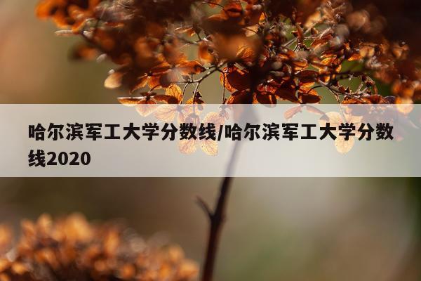 哈尔滨军工大学分数线/哈尔滨军工大学分数线2020