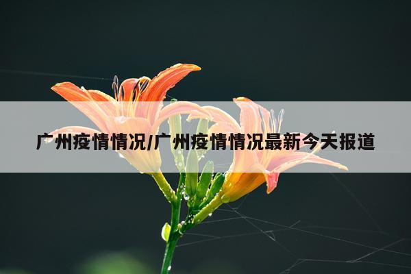 广州疫情情况/广州疫情情况最新今天报道