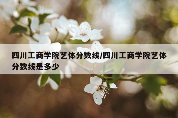 四川工商学院艺体分数线/四川工商学院艺体分数线是多少