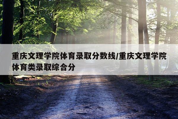 重庆文理学院体育录取分数线/重庆文理学院体育类录取综合分