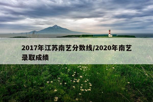 2017年江苏南艺分数线/2020年南艺录取成绩