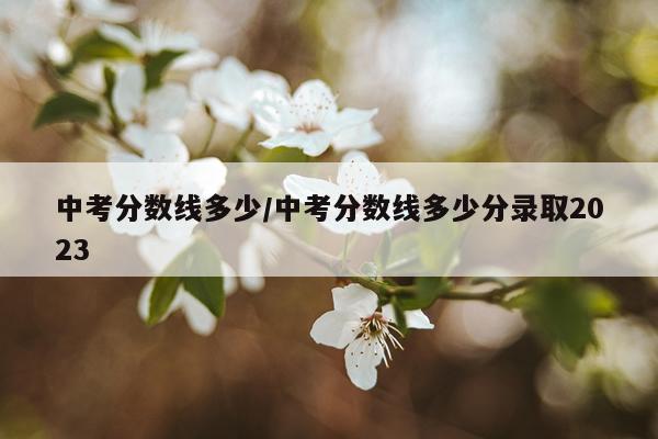 中考分数线多少/中考分数线多少分录取2023