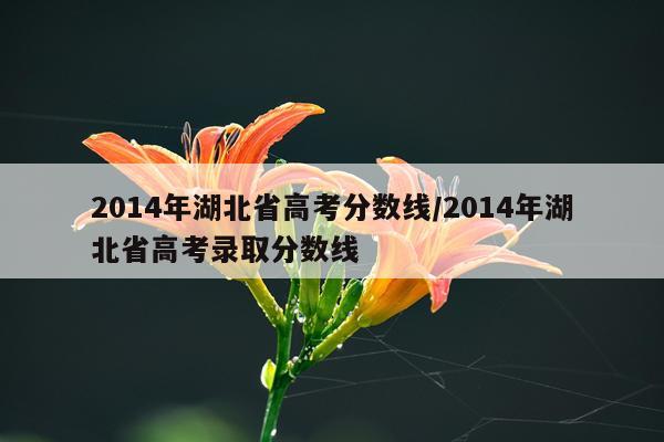 2014年湖北省高考分数线/2014年湖北省高考录取分数线