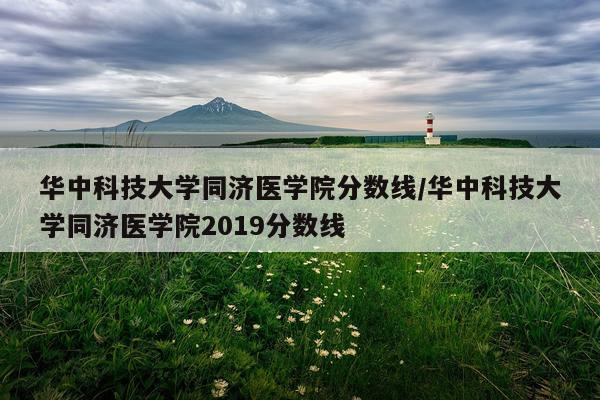 华中科技大学同济医学院分数线/华中科技大学同济医学院2019分数线