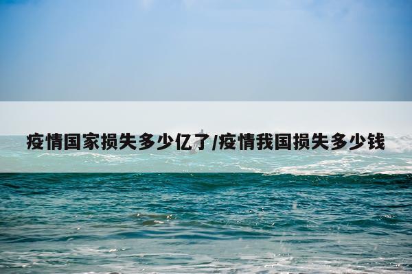 疫情国家损失多少亿了/疫情我国损失多少钱