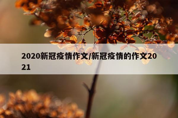 2020新冠疫情作文/新冠疫情的作文2021