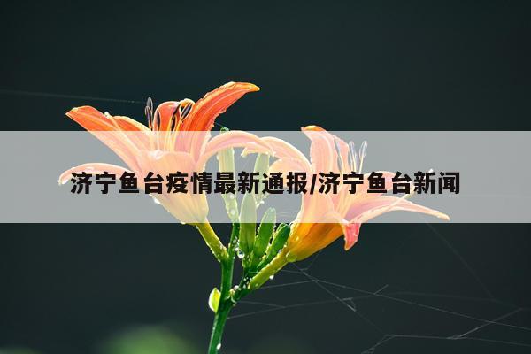 济宁鱼台疫情最新通报/济宁鱼台新闻