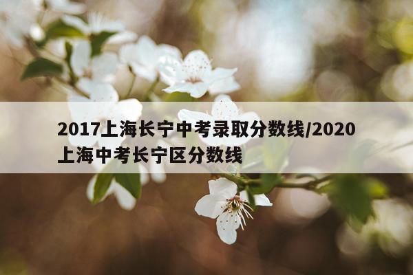 2017上海长宁中考录取分数线/2020上海中考长宁区分数线