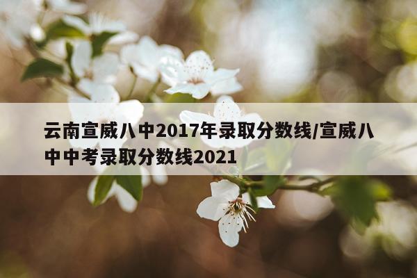 云南宣威八中2017年录取分数线/宣威八中中考录取分数线2021