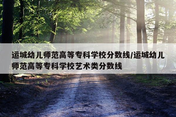 运城幼儿师范高等专科学校分数线/运城幼儿师范高等专科学校艺术类分数线