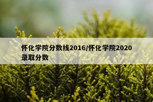 怀化学院分数线2016/怀化学院2020录取分数