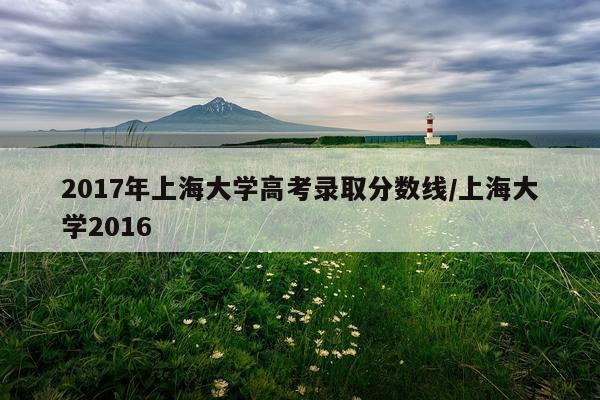 2017年上海大学高考录取分数线/上海大学2016