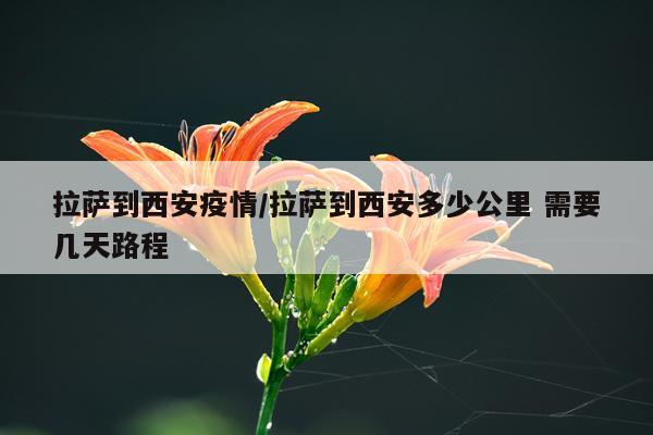 拉萨到西安疫情/拉萨到西安多少公里 需要几天路程