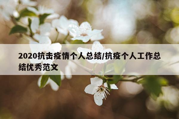 2020抗击疫情个人总结/抗疫个人工作总结优秀范文