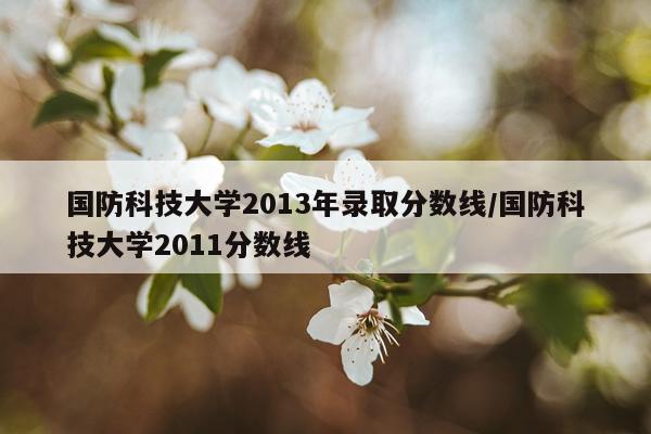 国防科技大学2013年录取分数线/国防科技大学2011分数线