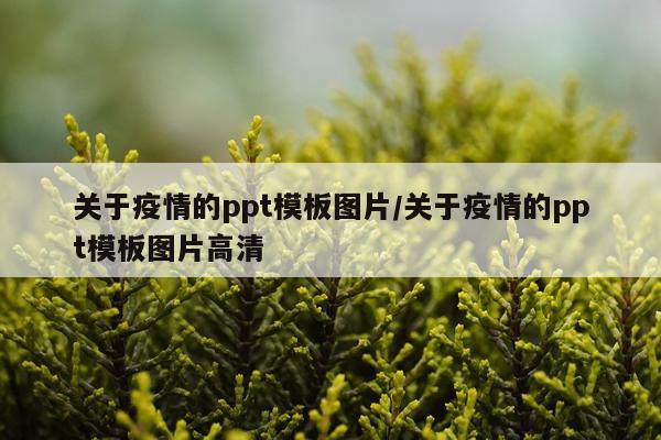 关于疫情的ppt模板图片/关于疫情的ppt模板图片高清