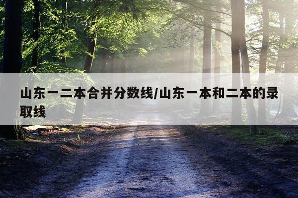 山东一二本合并分数线/山东一本和二本的录取线