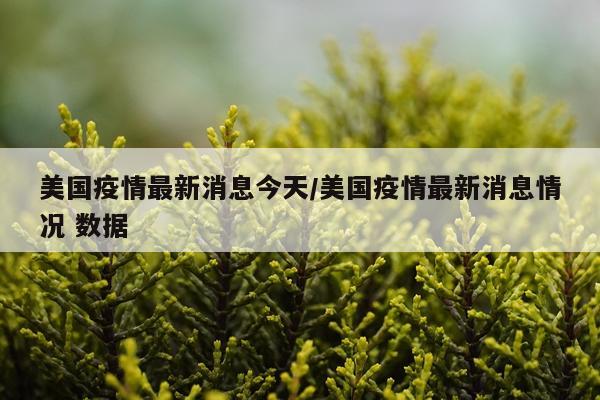 美国疫情最新消息今天/美国疫情最新消息情况 数据