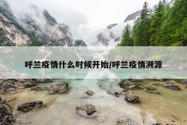 呼兰疫情什么时候开始/呼兰疫情溯源