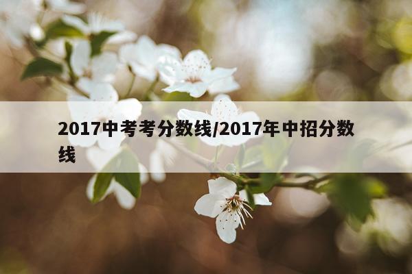 2017中考考分数线/2017年中招分数线