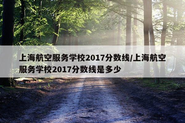 上海航空服务学校2017分数线/上海航空服务学校2017分数线是多少