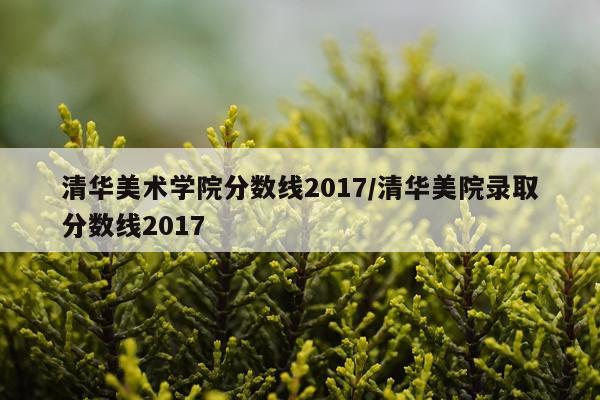 清华美术学院分数线2017/清华美院录取分数线2017