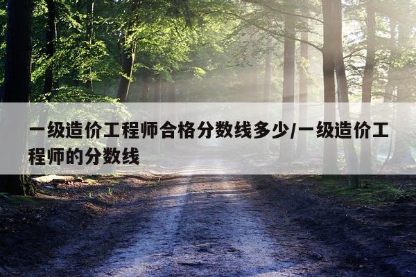 一级造价工程师合格分数线多少/一级造价工程师的分数线