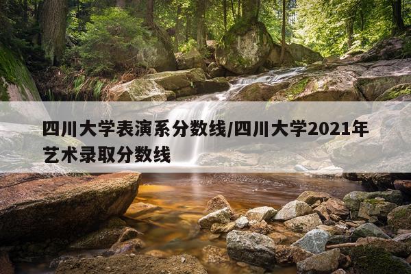 四川大学表演系分数线/四川大学2021年艺术录取分数线