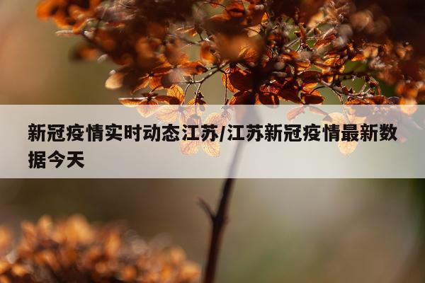 新冠疫情实时动态江苏/江苏新冠疫情最新数据今天