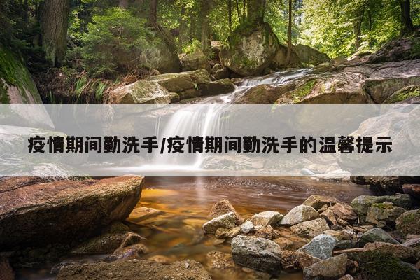 疫情期间勤洗手/疫情期间勤洗手的温馨提示