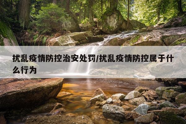扰乱疫情防控治安处罚/扰乱疫情防控属于什么行为