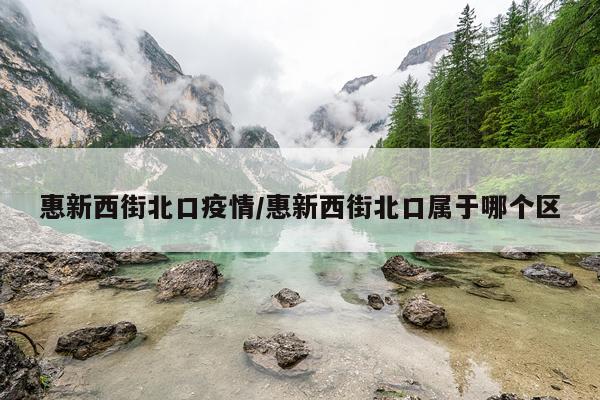 惠新西街北口疫情/惠新西街北口属于哪个区