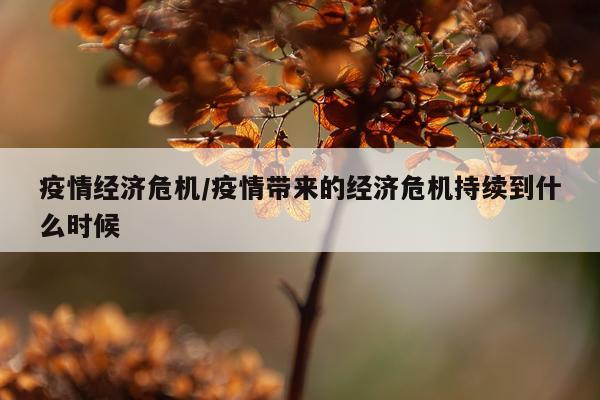 疫情经济危机/疫情带来的经济危机持续到什么时候