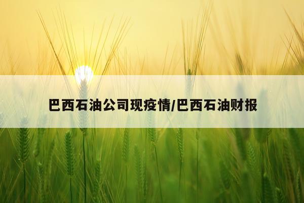 巴西石油公司现疫情/巴西石油财报