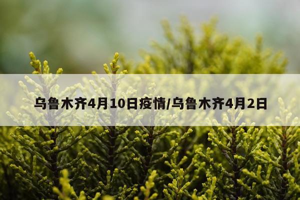 乌鲁木齐4月10日疫情/乌鲁木齐4月2日