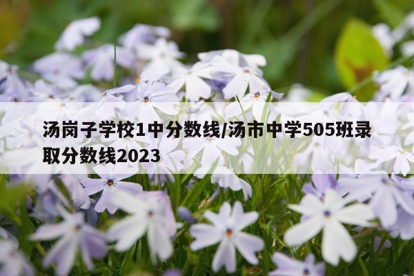 汤岗子学校1中分数线/汤市中学505班录取分数线2023