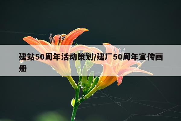 建站50周年活动策划/建厂50周年宣传画册