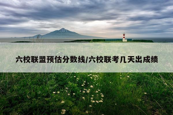 六校联盟预估分数线/六校联考几天出成绩