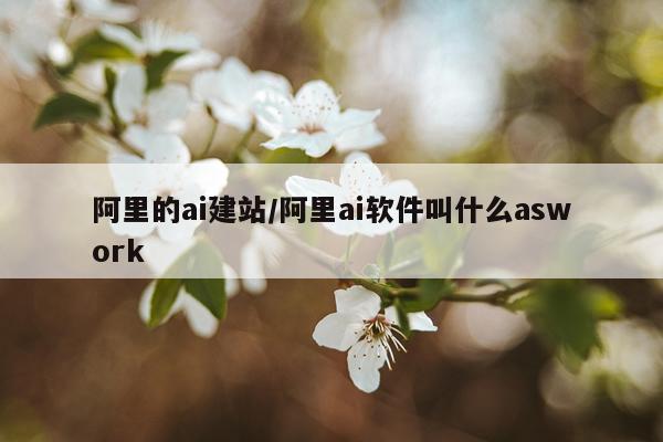 阿里的ai建站/阿里ai软件叫什么aswork