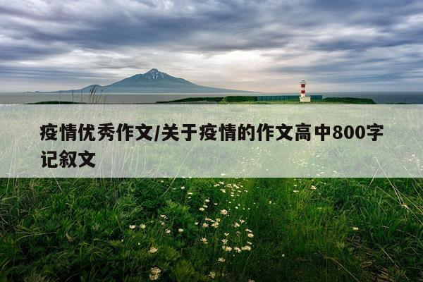 疫情优秀作文/关于疫情的作文高中800字记叙文