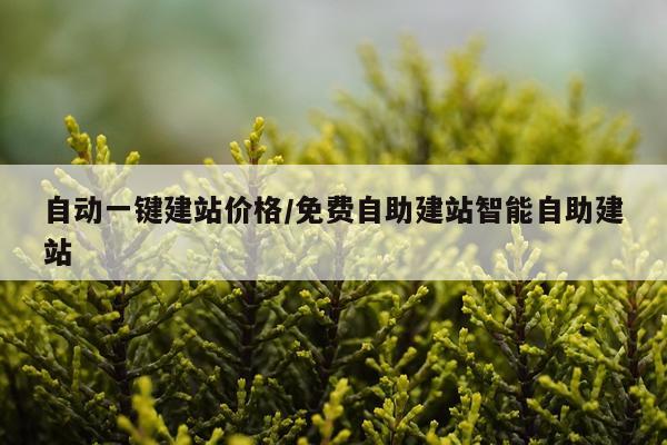 自动一键建站价格/免费自助建站智能自助建站