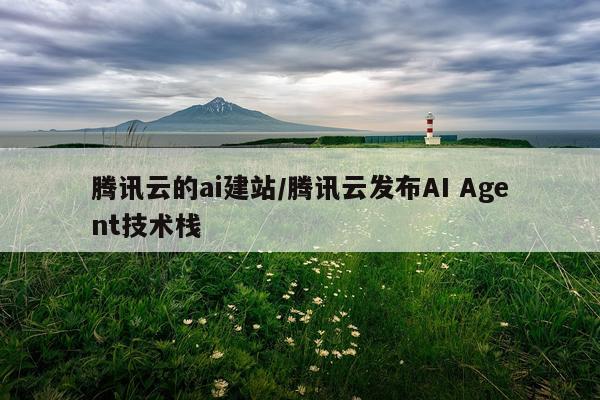 腾讯云的ai建站/腾讯云发布AI Agent技术栈
