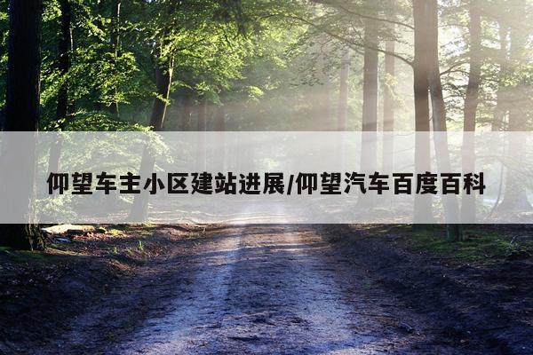 仰望车主小区建站进展/仰望汽车百度百科