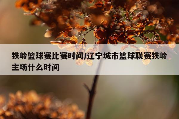 铁岭篮球赛比赛时间/辽宁城市篮球联赛铁岭主场什么时间