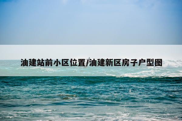 油建站前小区位置/油建新区房子户型图