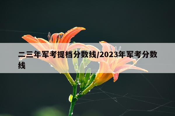 二三年军考提档分数线/2023年军考分数线