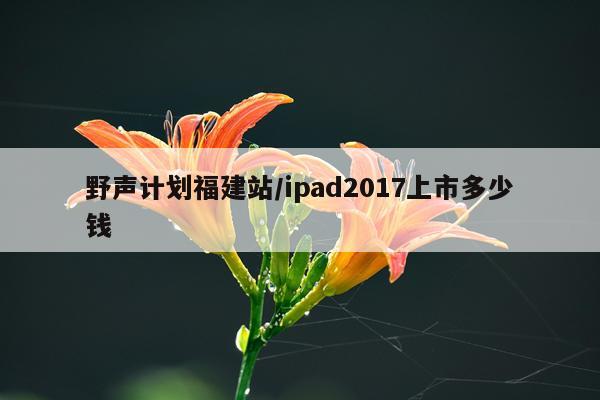 野声计划福建站/ipad2017上市多少钱