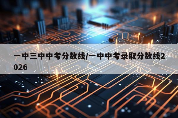一中三中中考分数线/一中中考录取分数线2026